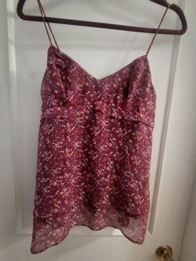 American Eagle Y2K Floral Babydoll Cami Tank Top - Size Medium